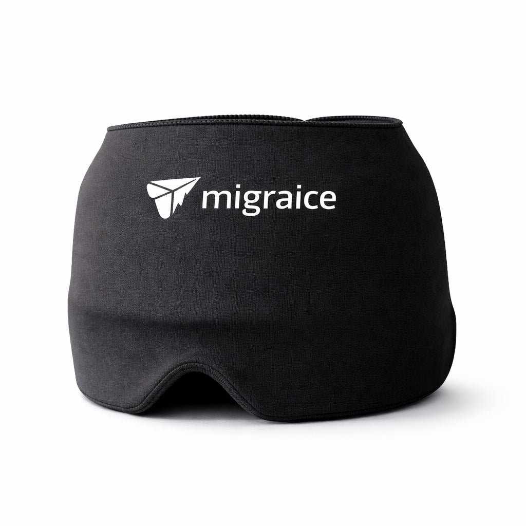 MigraIce cold-therapy cap, black